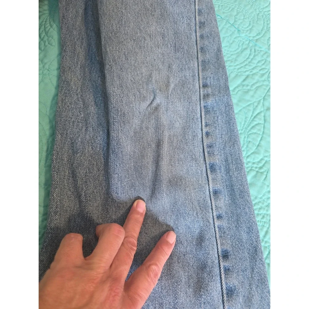 Levis 505 Regular Fit Jeans Mens 36x34 Medium Wash Blue Straight Leg Denim*READ*